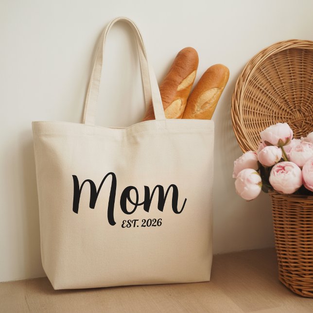 Mum Established New Mum Gift Tote Bag (Mom Established New Mom Gift Tote Bag)