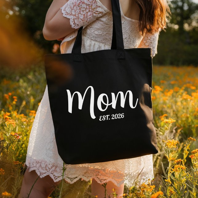 Mum Established New Mum Gift Tote Bag (new mom tote bags new mother gift for her mother mama mum first mothers day)