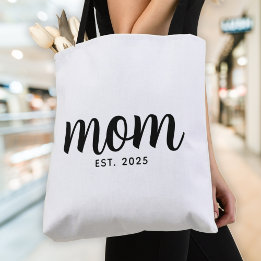 Mum Established New Mum Gift Tote Bag