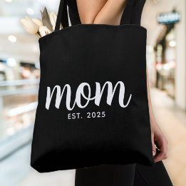 Mum Established New Mum Gift Tote Bag