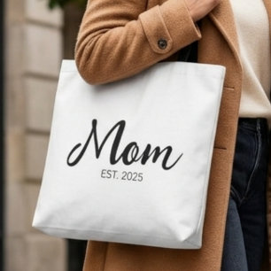 Mum Established New Mum Gift Tote Bag