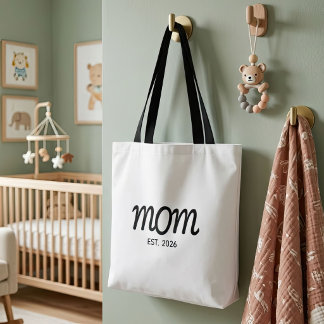 Mum Established New Mum Gift Tote Bag