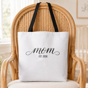 Mum Established New Mum Gift Tote Bag