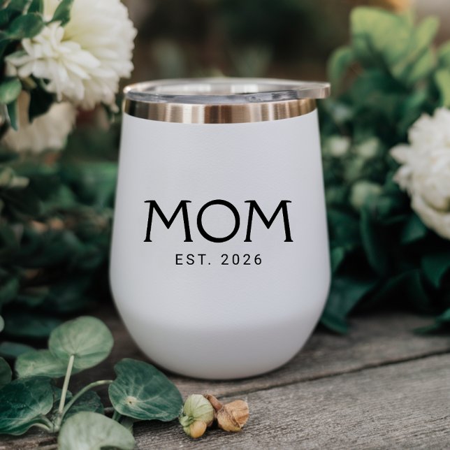 Mum Established New Mum Gift White Black (Creator Uploaded)