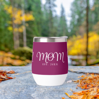 Mum Established New Mum Gift White Script