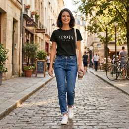 Mum Established New Mum Gift White Script T-Shirt