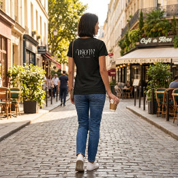 Mum Established New Mum Gift White Script T-Shirt