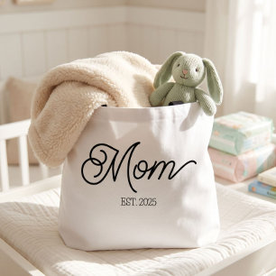 Mum Established New Mum Minimalist Gift Tote Bag