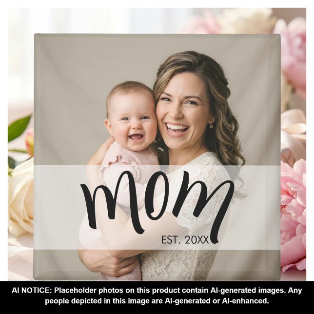 Mum Established Photo Gift for First Time Mum Magnet (Creator Uploaded)