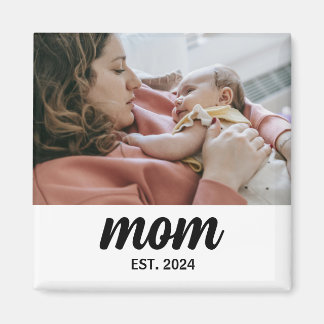 Mum Established Photo Gift Magnet