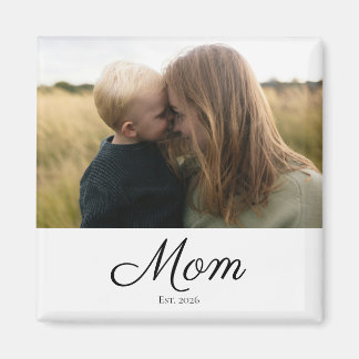 Mum Established Photo Gift Magnet