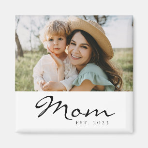 Mum Established Photo Gift Magnet