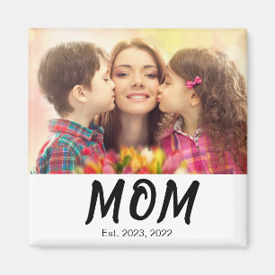 Mum Established Photo Gift Magnet