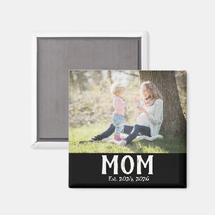 Mum Established Photo Gift Magnet
