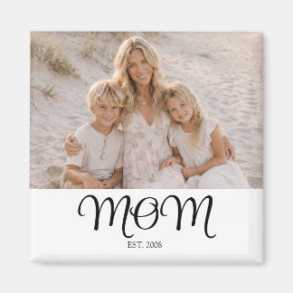 Mum Established Photo Gift Magnet