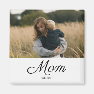Mum Established Photo Gift Magnet