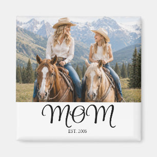 Mum Established Photo Gift Magnet