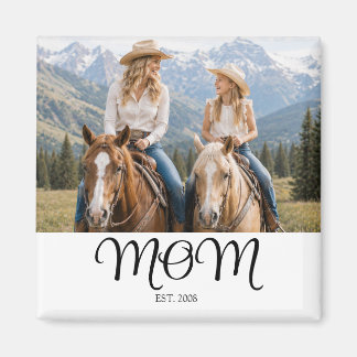 Mum Established Photo Gift Magnet