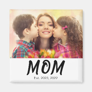 Mum Established Photo Gift Magnet