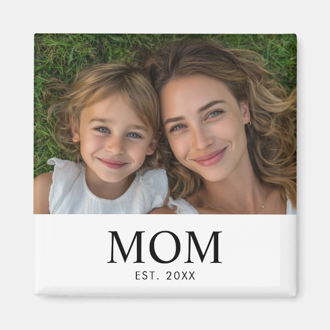 Mum Established Photo Gift  Magnet (Front)