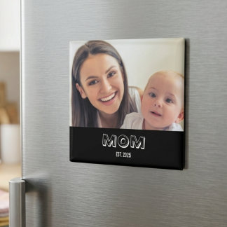 Mum Established Photo Gift Magnet
