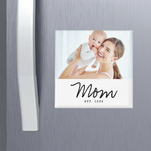 Mum Established Photo Gift Magnet