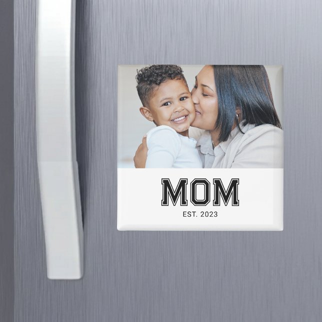 Mum Established Photo Gift Magnet (Creator Uploaded)