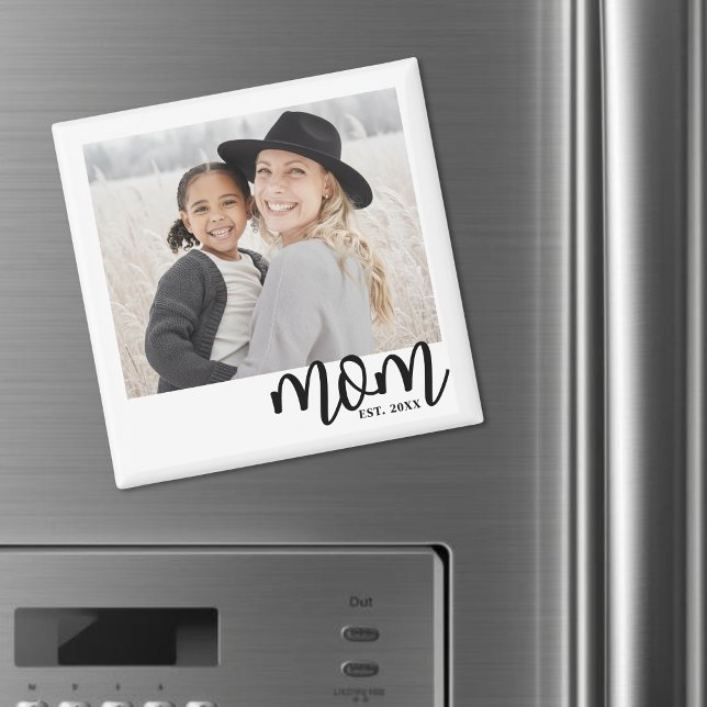 Mum Established Photo Gift Magnet (Mom Established Photo Gift magnet)