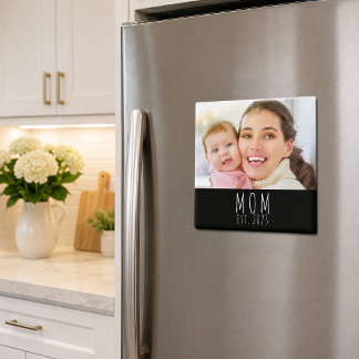 Mum Established Photo Gift Magnet