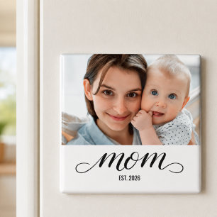 Mum Established Photo Gift Magnet