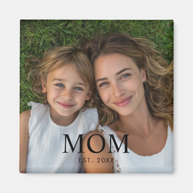 Mum Established Photo Gift  Magnet (Front)