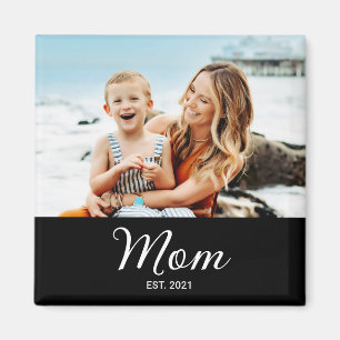 Mum Established Photo Gift Magnet