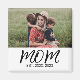 Mum Established Photo Gift Magnet