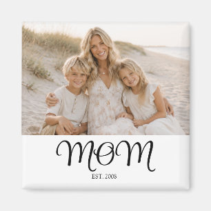 Mum Established Photo Gift Magnet