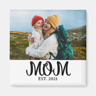 Mum Established Photo Gift Magnet