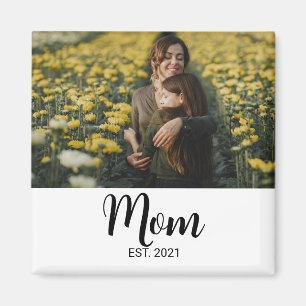 Mum Established Photo Gift Magnet