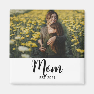 Mum Established Photo Gift Magnet