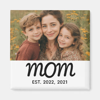 Mum Established Photo Gift Magnet