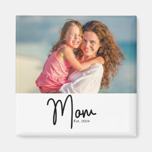 Mum Established Photo Gift Magnet