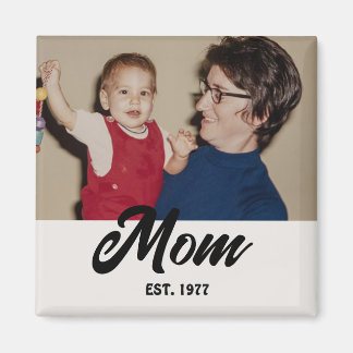 Mum Established Photo Gift Magnet