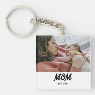 Mum Established Photo Gift Magnet Key Ring