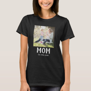 Mum Established Photo Gift T-Shirt