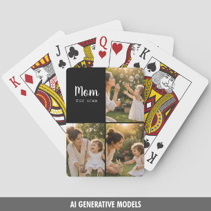 Mum Established Photo Keepsake Playing Cards