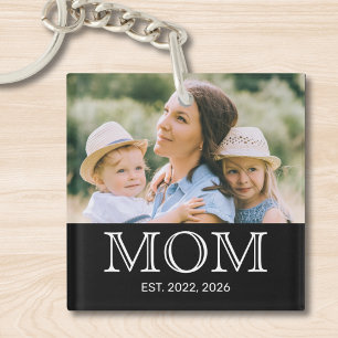 Mum Established Photo Key Ring