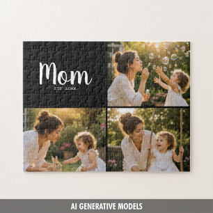 Mum Established Photo Memory Gift Jigsaw Puzzle