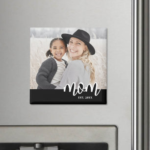 Mum Established Photo Mother's Day Gift Magnet