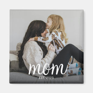 Mum Established Photo Mother's Day Magnet