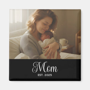 Mum Established Photo Mother's Day Magnet