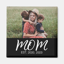 Mum Established Photo Mother's Day Magnet