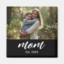 Mum Established Photo Mother's Day Magnet